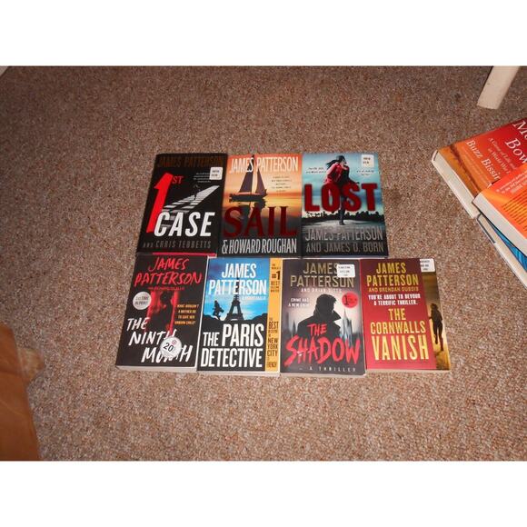 Other - JAMES PATTERSON 7 Book Lot Thriller Mystery Hardback and Paperback
